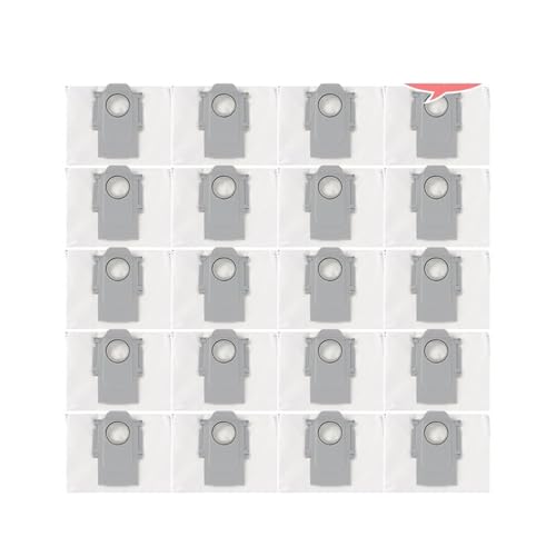 VFEBTSD Staubbeutel kompatibel mit Xiaomi T8, G10S, G10S PRO, S7 Maxv, S7 Max V Ultra Müllbeutel Roboter-Staubsauger Zubehör Teile Xiomi(20pcs) von VFEBTSD
