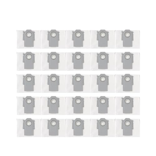 VFEBTSD Staubbeutel kompatibel mit Xiaomi T8, G10S, G10S PRO, S7 Maxv, S7 Max V Ultra Müllbeutel Roboter-Staubsauger Zubehör Teile Xiomi(25pcs) von VFEBTSD