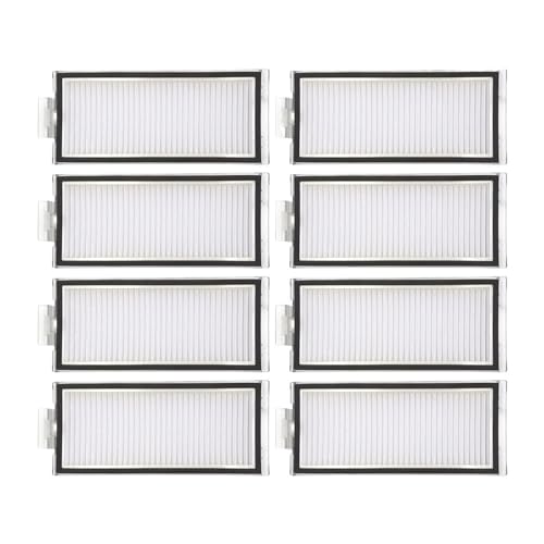VFEBTSD Waschbarer HEPA-Filter, kompatibel mit Xiaomi Q7 Max Q7 Max+ T8 Roboter-Staubsauger, Ersatzteile, Zubehör, waschbarer Filter (8 Stück) von VFEBTSD