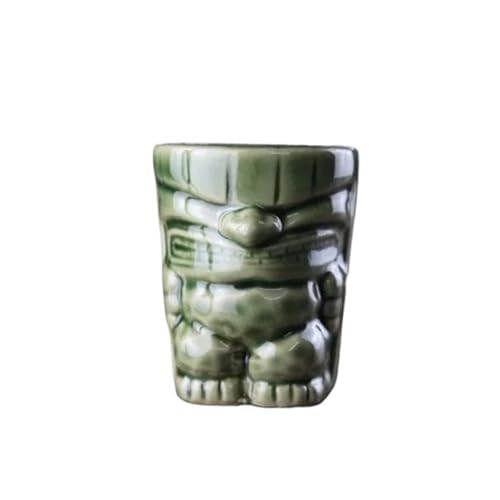 VFIDPSU 60 ml Tiki-Becher, Hawaii-Cocktailbecher, kreative Weinbar-Tools, Getränkebecher, Geschenke for Freunde, lustige Keramiktasse(Style 2) von VFIDPSU