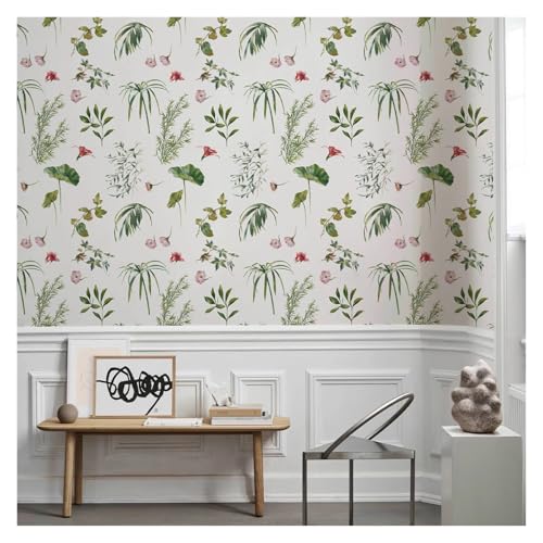 VFIDPSU Frische florale Vinyl-Tapete mit Blumen und Blättern, for Abziehen und Aufkleben, Tapete for Möbel und Schränke, for Wohnzimmer VFIDPSU Frische florale Vinyl-Tapete mit Blumen und Blättern, for Abziehen und Aufkleben, Tapete for Möbel und Schränke, for Wohnzimmer von VFIDPSU