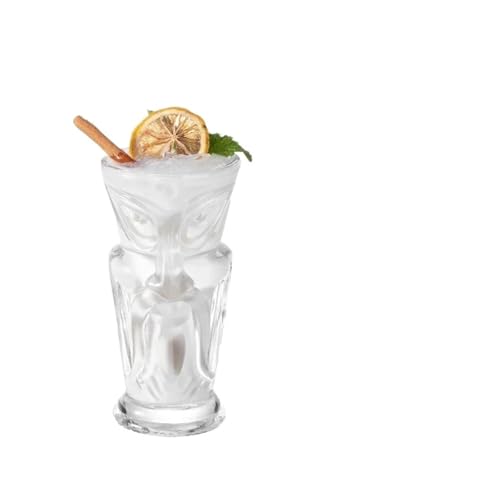 VFIDPSU Glasbecher Hawaii Tiki-Becher Kreative Cocktailgläser Bierglas Martinigläser Getränkebecher Lustige Tasse Kaffeetasse(Samurai 250ml) von VFIDPSU