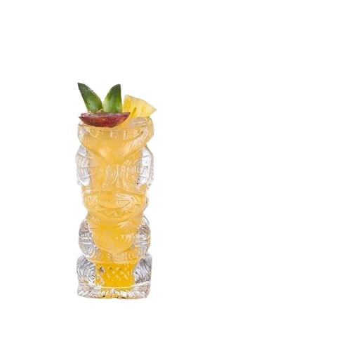 VFIDPSU Glasbecher Hawaii Tiki-Becher Kreative Cocktailgläser Bierglas Martinigläser Getränkebecher Lustige Tasse Kaffeetasse(Witch Doctor 250ml) von VFIDPSU