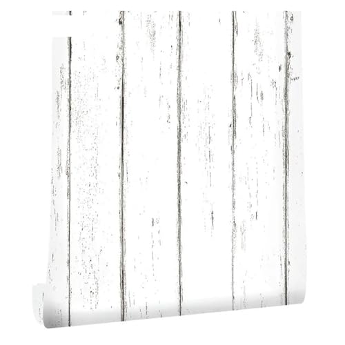 VFIDPSU Holzimitat Tapete Vertikal Gestreift DIY Wand Papier Parlour Schlafzimmer Restaurant Cafe Home Dekoration Wand Aufkleber von VFIDPSU