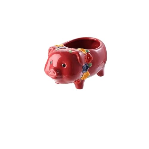 VFIDPSU Tiki-Becher Poker Cup Cocktailglas Hawaii-Serie Handgemachte Keramik Bar Weingläser(Pink) von VFIDPSU