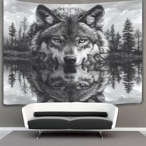 VFKLZCNYR 3D Druck Wolf Wandteppiche Poster Ornament Wandbehang Wandteppich Wanddeko Wandbehang Für Schlafzimmer Wohnzimmer Wohnkultur Tapisserie 150cmx200cm VFKLZCNYR 3D Druck Wolf Wandteppiche Poster Ornament Wandbehang Wandteppich Wanddeko Wandbehang Für Schlafzimmer Wohnzimmer Wohnkultur Tapisserie 150cmx200cm von VFKLZCNYR