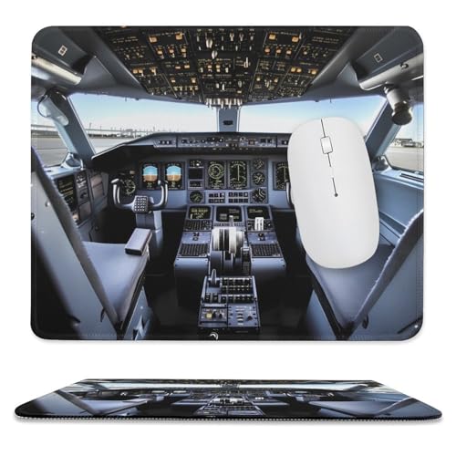 MousePad 24,9 x 30 cm rutschfestes, wasserdichtes Gaming-Mauspad für kabellose Maus, Computer, Laptop, Büroflugzeug, Cockpit von VFMKT