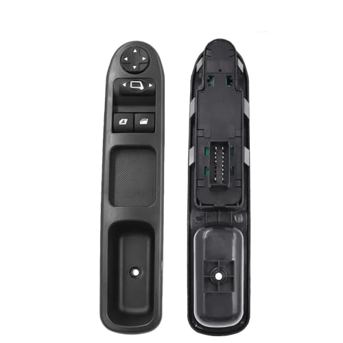 Für Peugeot 207 307 407 Für Citroen Für C3 Für C4 Picasso Elektrischer Fensterheber-Steuerschalter 6554KT 6554QC 6490EH 6490HQ 6554QF 6554QG Fensterheberschalter(6554QC-LHD) von VFRTAAZ