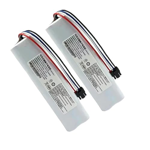 VFUNIOUSF 14,4 V 6000 mAh Ersatzakku, kompatibel mit Mijia X10+Plus B101CN Omni 1S, Kehr- und Wischroboter-Staubsauger(2battery) von VFUNIOUSF