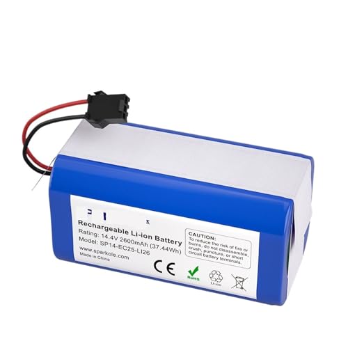 VFUNIOUSF Li-Ionen-Akku for Roboterstaubsauger, kompatibel mit Conga 990, 1090, kompatibel mit Deebot N79 N79S DN622, kompatibel mit RoboVac 11 11S 30 usw. von VFUNIOUSF