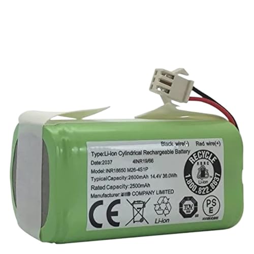 VFUNIOUSF Roboterstaubsauger-Akku, kompatibel mit Conga 950 990 1090 1790 1990, kompatibel mit Deebot N79S N79 DN622(2600mAh) von VFUNIOUSF
