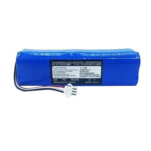 VFUNIOUSF Wiederaufladbarer Lithium-Ionen-Akku, Roboter-Staubsauger, Kompatibel mit Lydsto R1, Kompatibel mit Viomi S9(XM 2P4S 6000mAh) von VFUNIOUSF