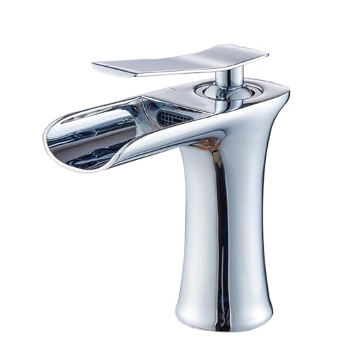 All-Kupfer-Antike Wasserfall-Waschtischarmatur Toilette Haushalt Badezimmer Schrank Waschtisch Heiß- und Kalt Wasserhahn (Galvanik) von VFfotO