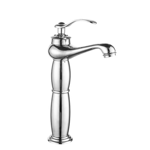 Antiker All-Kupfer-Waschtisch-Wasserhahn, Einloch-Badezimmerschrank, Waschbecken, spritzwassergeschützt, heiß- und kalter Wasserhahn (Galvanik) von VFfotO