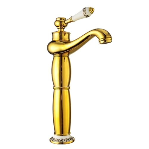 Antiker All-Kupfer-Wasserhahn, Haushalt, Badezimmer, Theke, Waschbecken, spritzwassergeschützt, heiß und kalt, goldfarben Antiker All-Kupfer-Wasserhahn, Haushalt, Badezimmer, Theke, Waschbecken, spritzwassergeschützt, heiß und kalt, goldfarben von VFfotO