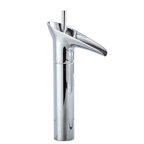 Antikes Weinglas, Wasserfall-Wasserhahn, Badezimmerschrank, Gesichtswaschtisch-Waschbecken, heiß und kalt, spritzwassergeschützter Wasserhahn (galvanisch hoch) von VFfotO