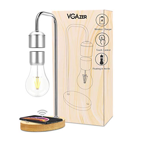 VGAzer Magnetic Frei schwebende drahtlose LED Glühbirne für Schreibtischlampe, Zimmer oder Büro Dekor, einzigartige Geschenke von VGAzer