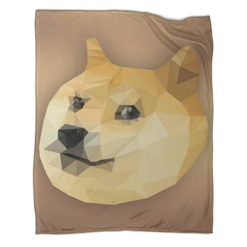 VGDKAOBM 60x80inch(150x200cm) Decke - Lustiger Doge Cheems Fleecedecke,Kaschmir-Gefühl Kuscheldecke Geeignet Für Bett Oder Sofa von VGDKAOBM