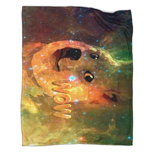 VGDKAOBM Cheems Decke 40x50inch(100x130cm) Kuscheldecken Sanft Flanell Weich Fleecedecke Bettüberwurf Lustiger Doge von VGDKAOBM