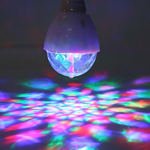 RGB LED Mini Ball Lamp, 2 Pack, Color-Changing, Rotating Crystal Effect, Rotating Crystal Stage Light, Party Decoration, Home Use, For Weddings, Parties, Clubs, Bars, DJ, Home Decor von VGEBY