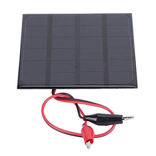 2W 6V Solarpanel-Modul Monokristallines, Schalter und Steckdosen Solarplatten Wohnmobilausstattung Elektroinstallation Solarpanel mit Clip DIY Solar-Ladebrett für Lampen-Wasserpumpen-Ladegerät von VGEBY