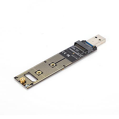 M.2 NVME SSD-zu-USB-Adapterplatine, Festplattenkonverterkarte mit 10 Gbit/s USB 3.1 Gen 2 Bridge-Chip fürBlack//Crucial NVME SSD von VGEBY