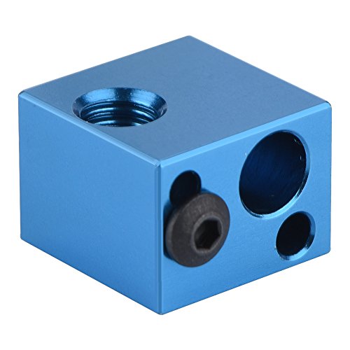 VGEBY 3D-Druckerzubehör Aluminium-Heizblockheizung Hot End für (Blue) von VGEBY