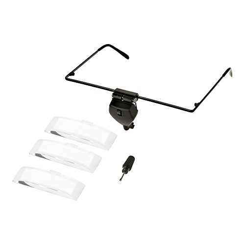 VGEBY Brillen Vergrößerungsglas, LED Licht Vergrößerungsglas Uhr Reparatur Eyewear Lupe von VGEBY