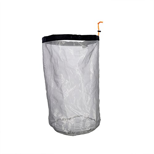Mesh Aufbewahrungstasche, Ultra-Light Mesh Outdoor Camping Mesh Tasche Premium Zipper Travel Storage Organize Bag(XXLblack) von VGEBY1