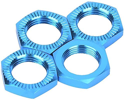VGEBY1 RC Auto Radmuttern, 1/8 RC Auto Aluminiumlegierung M12 Radmuttern 17mm Schraubenschlüssel(Blau) von VGEBY1