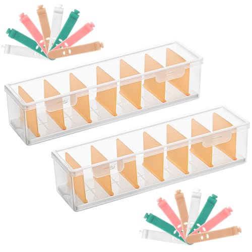 VGECEE 2 Stück Kabel Organizer Box Kabelbox Kunststoff Transparent Kabel Aufbewahrungsbox mit 4 Fächer & 16 Kabelbindern Cable Organizer Management Box für Büro, Zuhause, Schreibtisch VGECEE 2 Stück Kabel Organizer Box Kabelbox Kunststoff Transparent Kabel Aufbewahrungsbox mit 4 Fächer & 16 Kabelbindern Cable Organizer Management Box für Büro, Zuhause, Schreibtisch von VGECEE