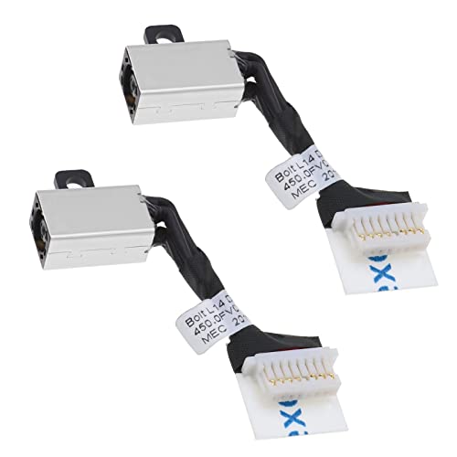 VGOL 2x DC Power Jack Dock Connector Flex Kabel Ersatz Kompatibel mit Dell Latitude 3500 3400 Inspiron 15 5583 5584 DC Power Jack Kabel Ladebuchse Stecker von VGOL