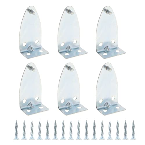 VGOL 8 Stück Halteklammern Metalljalousien Halterung mit 16 Schrauben Blind Bottom Rail Holder Clip Ersatz für horizontale Jalousien und Fensterblenden von VGOL