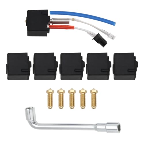 VGOL 1 Set 3D-Drucker-Hotend-Kit Kompatibel mit Anycubic Kobra 2 Kobra 2 Neo Kobra 2 Pro Kobra 2 Plus Kobra 2 Max Hochgeschwindigkeits-3D-Drucker mit 5 Düsen Und 5 Silikonsocken. von VGOL