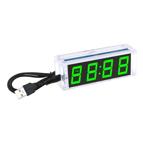 VGOL 1 Set DIY Elektronischer Wecker Löten Praxis Projekt 4-stellige Digitaluhr DIY Kit DIY Elektronische Uhr Kit Multifunktionale Digitaluhr Montage VGOL 1 Set DIY Elektronischer Wecker Löten Praxis Projekt 4-stellige Digitaluhr DIY Kit DIY Elektronische Uhr Kit Multifunktionale Digitaluhr Montage von VGOL