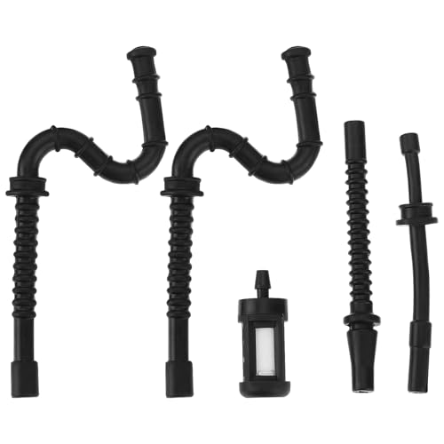 VGOL 1 Set von Gas Kraftstoff Linie Schlauch Rohr Combo Kit mit Kraftstoff Filter Kompatibel mit Stihl 028 029 034 036 039 MS290 MS340 MS390 Kettensäge Schwarz von VGOL