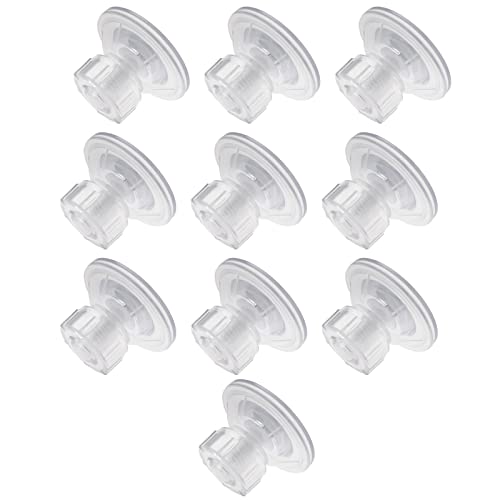 VGOL 10 Stück Caravan Limpet Camper Van Markisen Saugnapf Hand Tighten Adjustment Sucker Transparent Screw Nut Pull Saugnapf für Glas Metall Keramik Fliesen von VGOL
