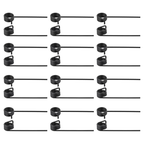 VGOL 12 Paar Lüfter Starke Feder Lüftertrommel Links Rechts Federn Lüfterwalze Starke Feder Kompatibel mit AL-KO 38 E 38 P 32 VLE 38 VLB 38 VLE Schwarz 56 x 11 mm von VGOL
