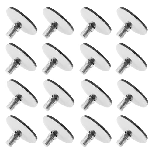 VGOL 16 Stück M10 Verstellbare Möbelfüße Schraubfüße Durchmesser 48 Mm Höhe 30,6 Mm Höhenverstellbare Schraube für Sofas Stühle Tische von VGOL
