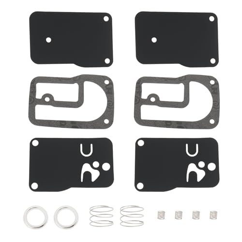 VGOL 2 Sets Vergaser-Reparatursatz, Kraftstoffpumpen-Membran-Set, ersetzt kompatibel mit Briggs & Stratton 393397 Membran passend für 401400 253400-255400 von VGOL