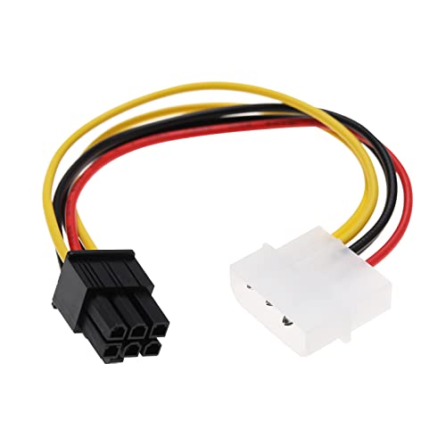 VGOL 2 Stück 4-polig Molex männlich auf 6-polig PCI-E männlich Grafikkarte Stromkabel Adapter Express Kabel Grafikadapter Konvertierungskabel 18AWG 18cm VGOL 2 Stück 4-polig Molex männlich auf 6-polig PCI-E männlich Grafikkarte Stromkabel Adapter Express Kabel Grafikadapter Konvertierungskabel 18AWG 18cm von VGOL