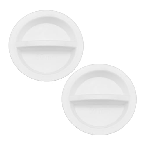 VGOL 2 Stück 50 mm Silikon Runde Snap in Verriegelung Loch Stopfen Dichtungsstopfen Gummiplatte Dichtung Abdeckung Flush Typ Panel Waschbecken Stöpsel Verschluss Abflussstopfen für Küchenspüle von VGOL
