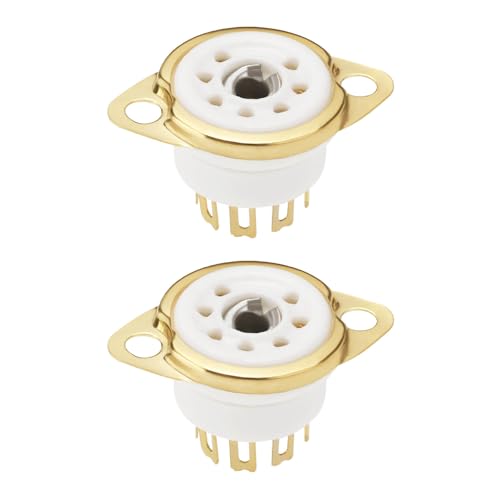 VGOL 2 Stück 7-polige Elektronische Ventilsockel Ventil-Vakuumröhrensockel Kupfer Vergoldet für EB91 EF95 Z77 EL90 EK91 EL95 Kleine Ventile VGOL 2 Stück 7-polige Elektronische Ventilsockel Ventil-Vakuumröhrensockel Kupfer Vergoldet für EB91 EF95 Z77 EL90 EK91 EL95 Kleine Ventile von VGOL