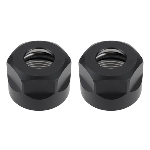 VGOL 2 Stück M22 x 1,5 mm Drehmoment ER16 A Typ Sechskant-Spannzangenmutter für CNC-Fräsbohrfutterhalter Turm von VGOL