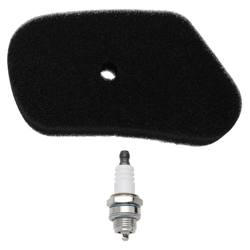 VGOL 2 Teiliges Rasenmäher Luftfilter Set Kompatibel mit Honda GV100 HR173 HRB423 HRB535 Filterschwamm+L7T Zündkerze 17211 ZG1 700 Ersatzteile für Rasenmäher von VGOL