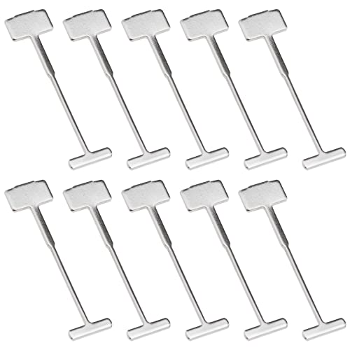 VGOL 200 Stück T?Pins austauschbare Stahlnadeln Fliesen-Nivelliersystem 0,9 mm Fliesen-Nivelliersystem Böden Wände Gebäude Bauwerkzeug Silber 32 mm Länge von VGOL