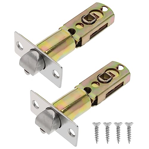 VGOL 2Pcs Tubular Einsteckschloss Edelstahl Tubular Door Latch Adjustable Riegel Zubehör für Hebel Türgriffe Interne Türgriffe von VGOL