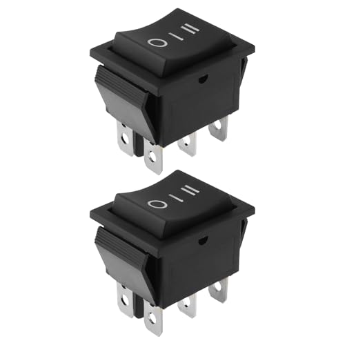 VGOL 2x 3-Positionen-Start-Ein-Aus-Schalter mit 6 Pins Kompatibel mit Harbor Freight Predator 7000/8750/9500 Watt 15 A/250 V 20 A/125 V von VGOL