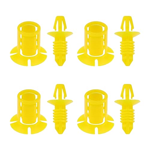 VGOL 4 Sets vordere Armaturenbrett-Isolator-Clips, kompatibel mit Fiesta C-MAX Kuga S-MAX Focus II Mondeo IV Escape Teilenummer 1310861 1310862 Copilot Sicherungskasten Abdeckclips von VGOL
