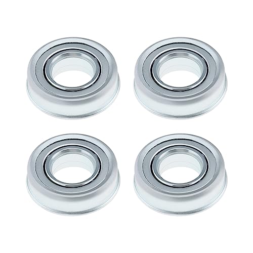 VGOL 4 Stück Radlager für Kofferraum, Schubkarren, Ersatzflansch aus Karbonstahl, Kugellager mit tiefer Rille, 16 mm Innendurchmesser VGOL 4 Stück Radlager für Kofferraum, Schubkarren, Ersatzflansch aus Karbonstahl, Kugellager mit tiefer Rille, 16 mm Innendurchmesser von VGOL